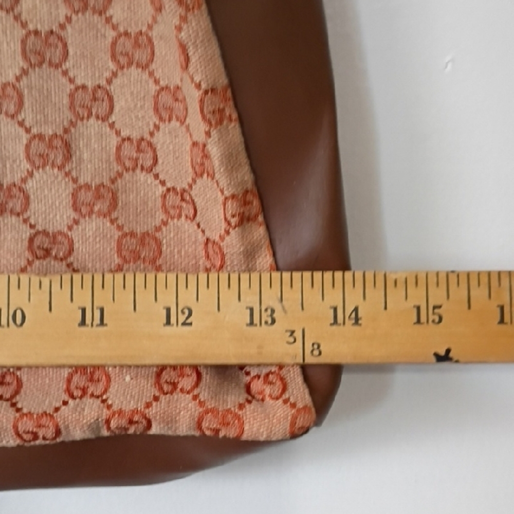Vintage Gucci Orange and Brown Tote Dust Bag - Picture 11 of 11